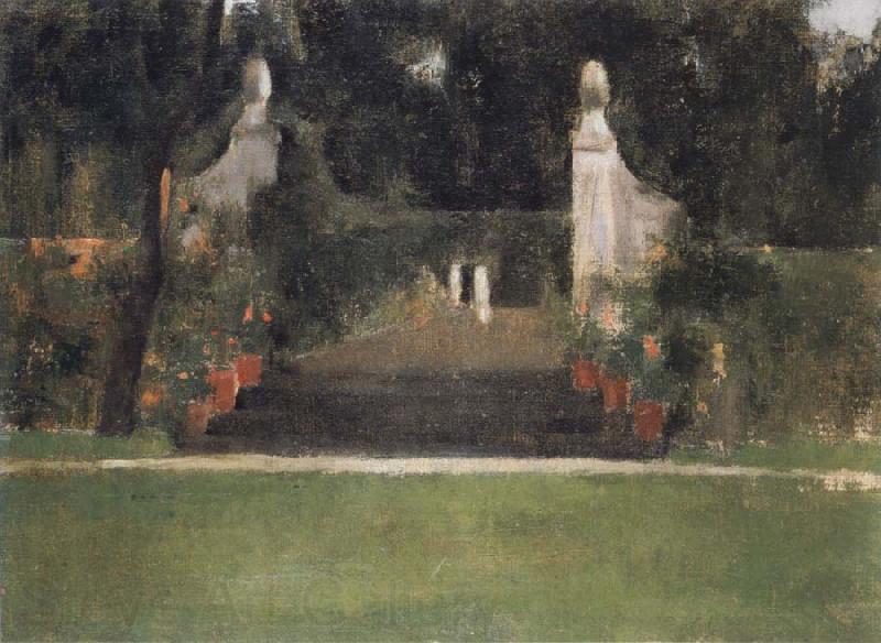 Fernand Khnopff The Garden in Famelettes Germany oil painting art